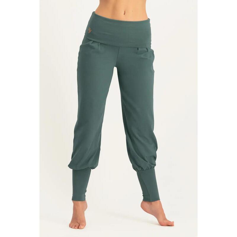 Pantalon de yoga Devi - Pantalon Aladdin ample confortable - Forêt