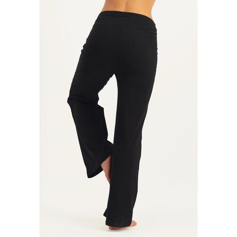 Trendy loose fit Yoga Broek Maeve - Onyx Black