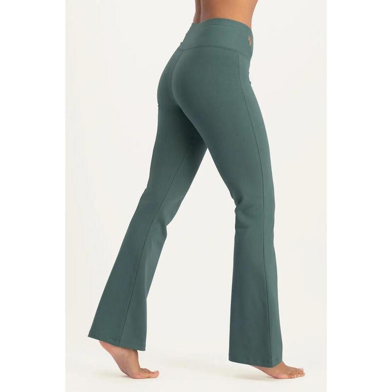 Pantalon de yoga Anandafied avec jambes évasées sur les hanches - Forêt