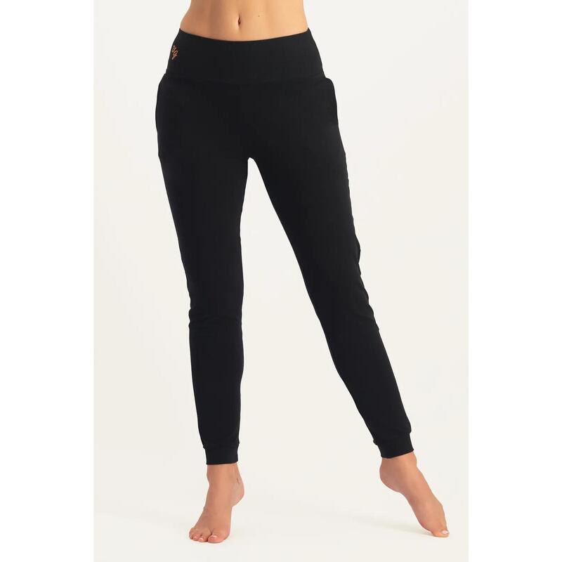 Oba - Comfortabele Yoga Broek - Onyx Black