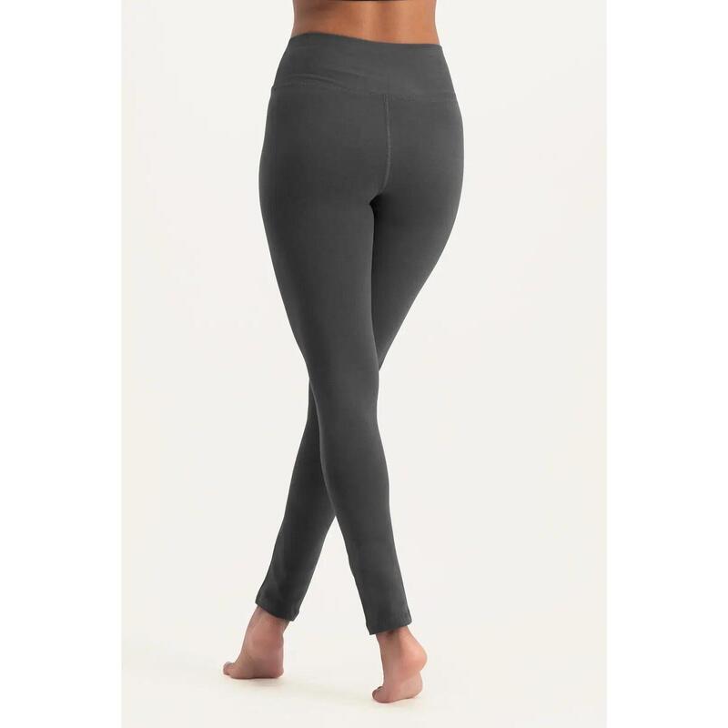 Legging de yoga Bhaktified - taille mi-haute en coton biologique - Ash