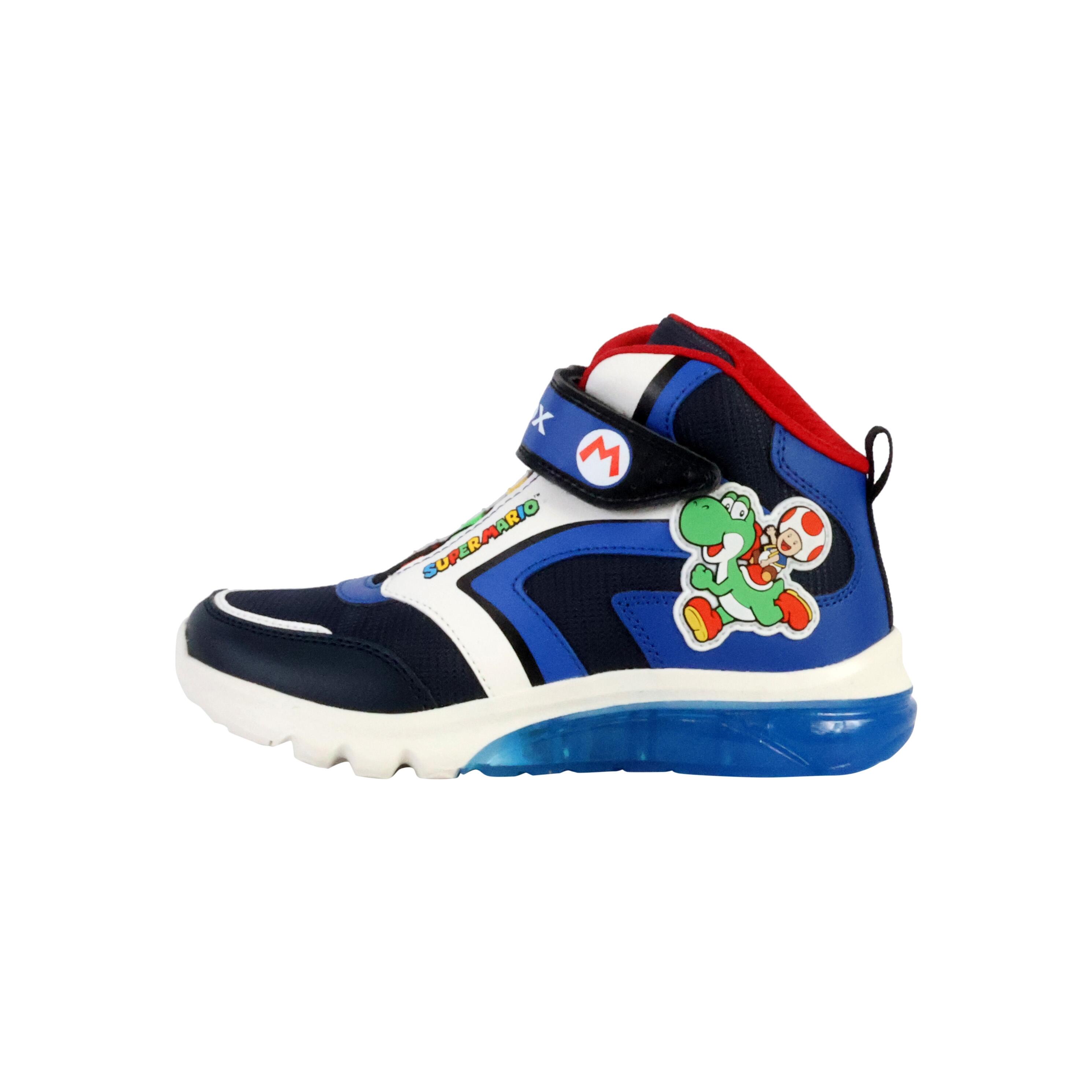 Geox - Basket Montante Enfant À Scratches Geox Ciberdron - Baskets - Bleu - Decathlon