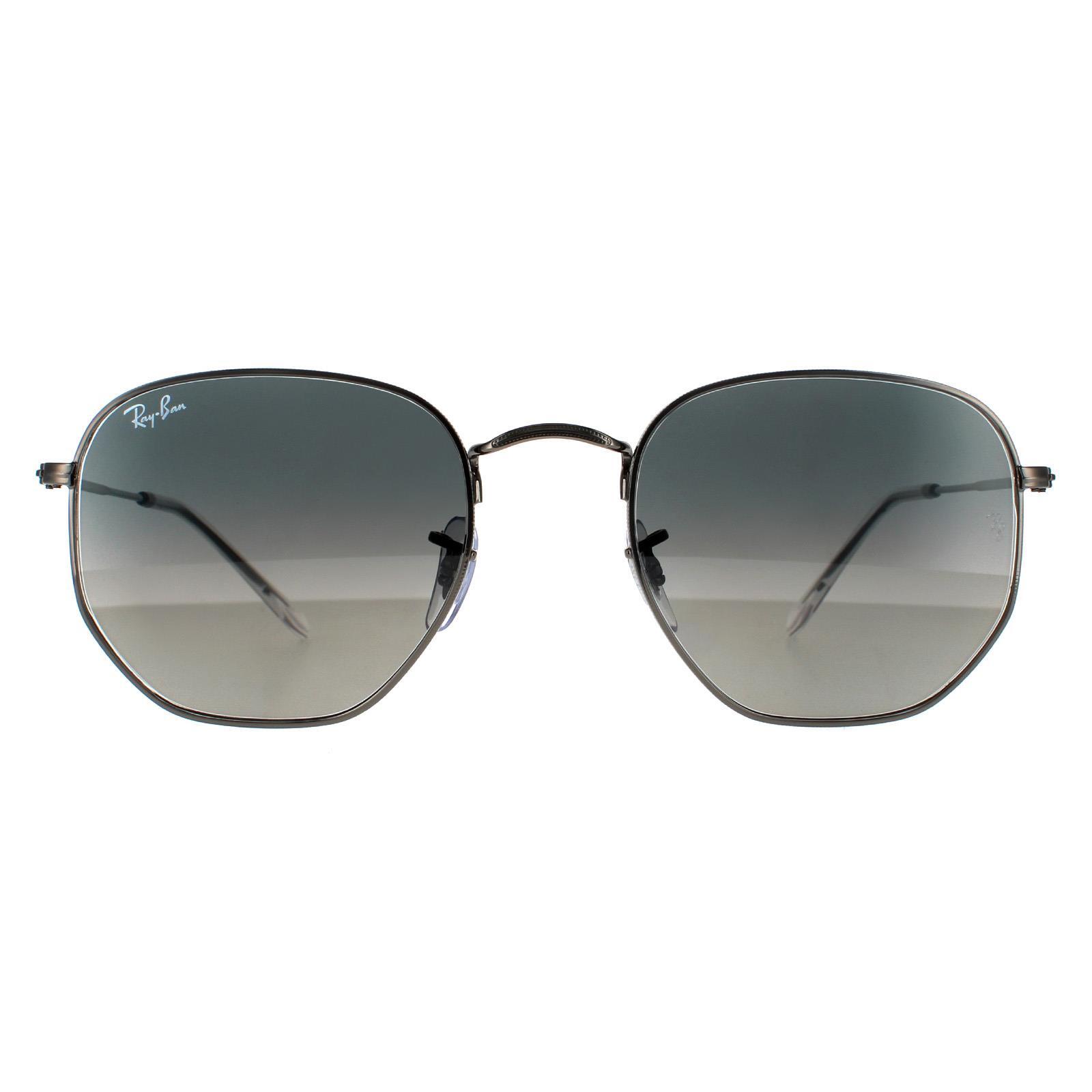 RAY-BAN Ray-Ban Square Unisex Gunmetal Dark Grey Gradient Sunglasses