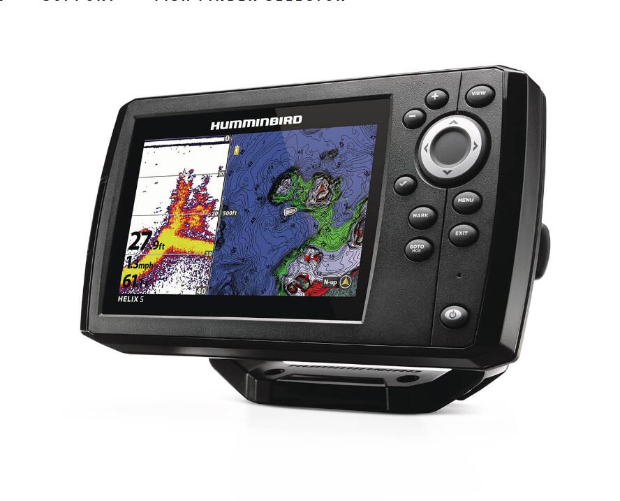 Combiné Sondeur GPS Lecteur de Cartes HUMMINBIRD Helix 5G3 CHIRP 4/5