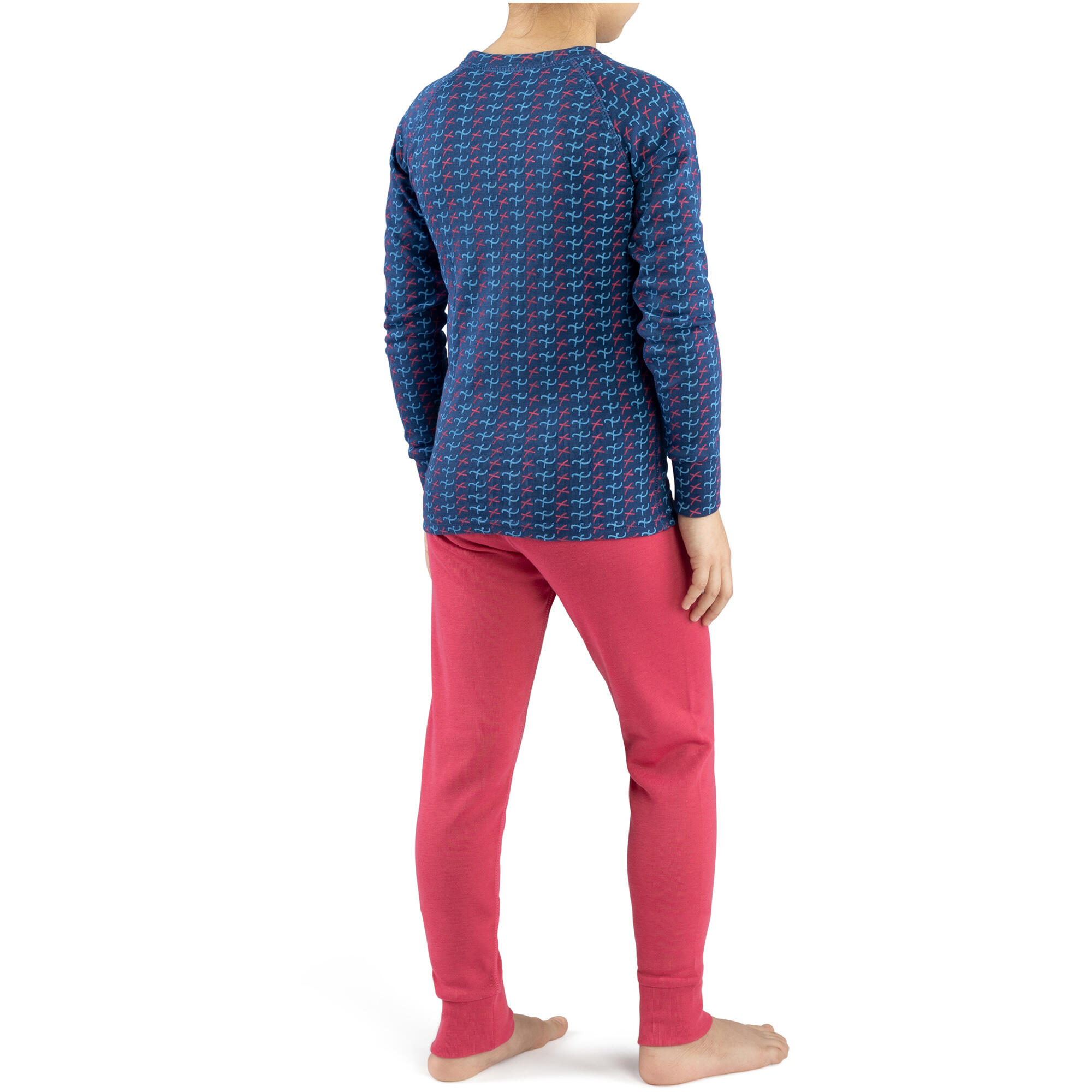 Set intimo termico bambino Viking Nino rosa/blu 140/152 2/4