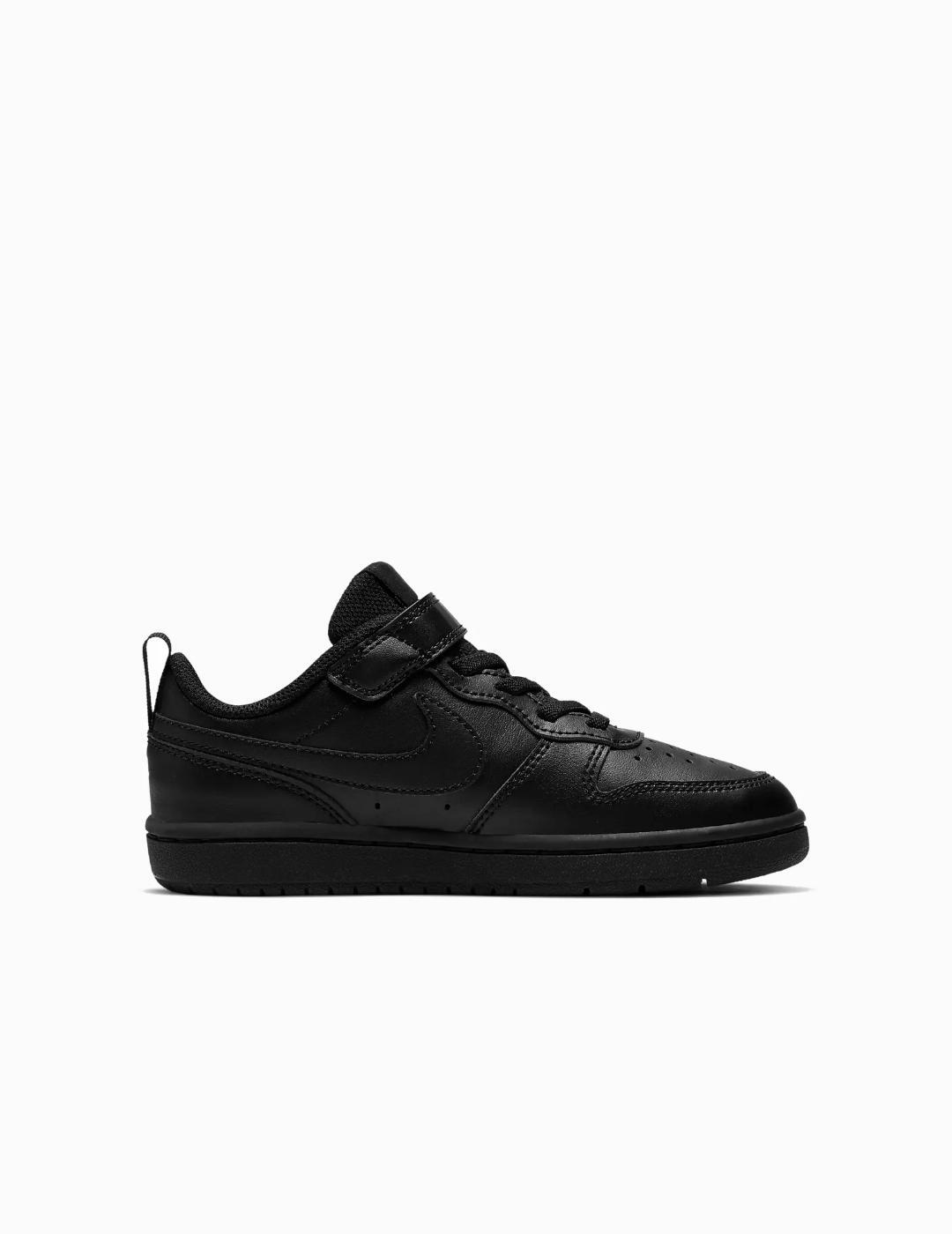 Zapatillas para Niño Nike Court borough low Negro 1/3