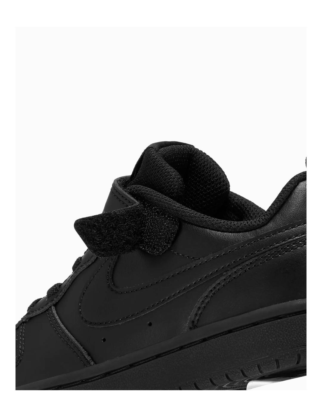 Zapatillas para Niño Nike Court borough low Negro 3/3