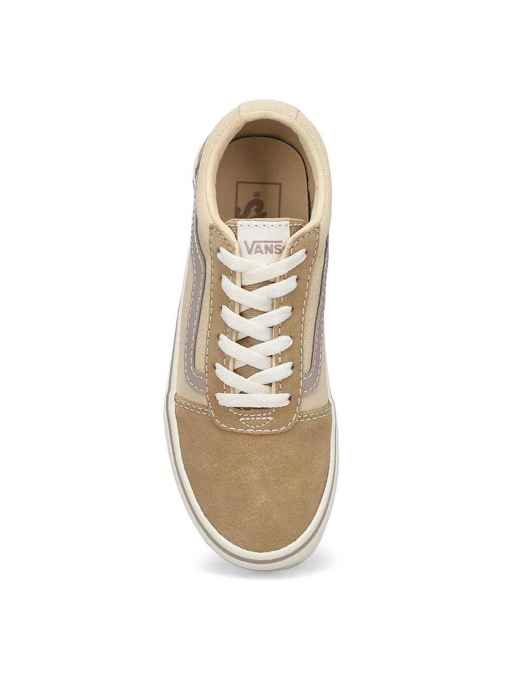 Sapatilhas femininas Vans Ward Beige 3/4