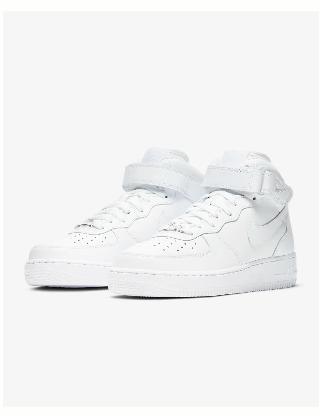 Nike Air Force 1 Mid Triple White (W) 3/6