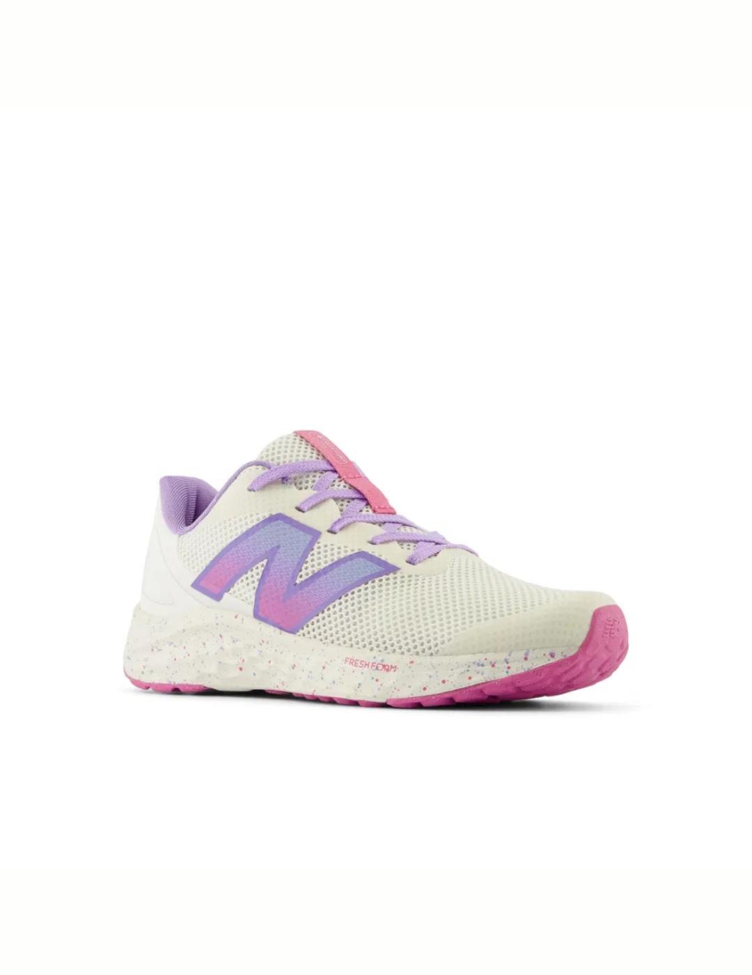 Zapatillas para Niña New balance Fresh foam arishi gs4  Blanco 3/4