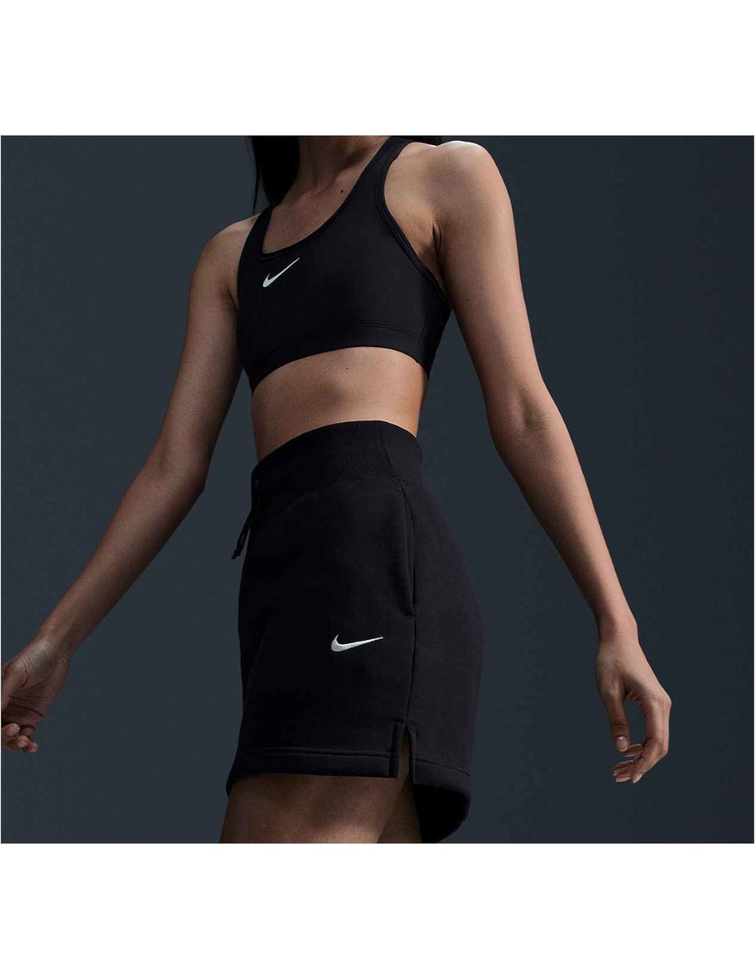 NIKE Top per donna Nike Swoosh medio nero.