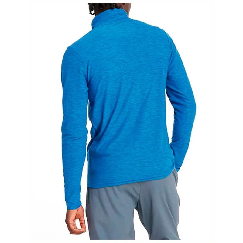 Camiseta para Hombre New balance Space dye 1/4 zip l/s  Azul