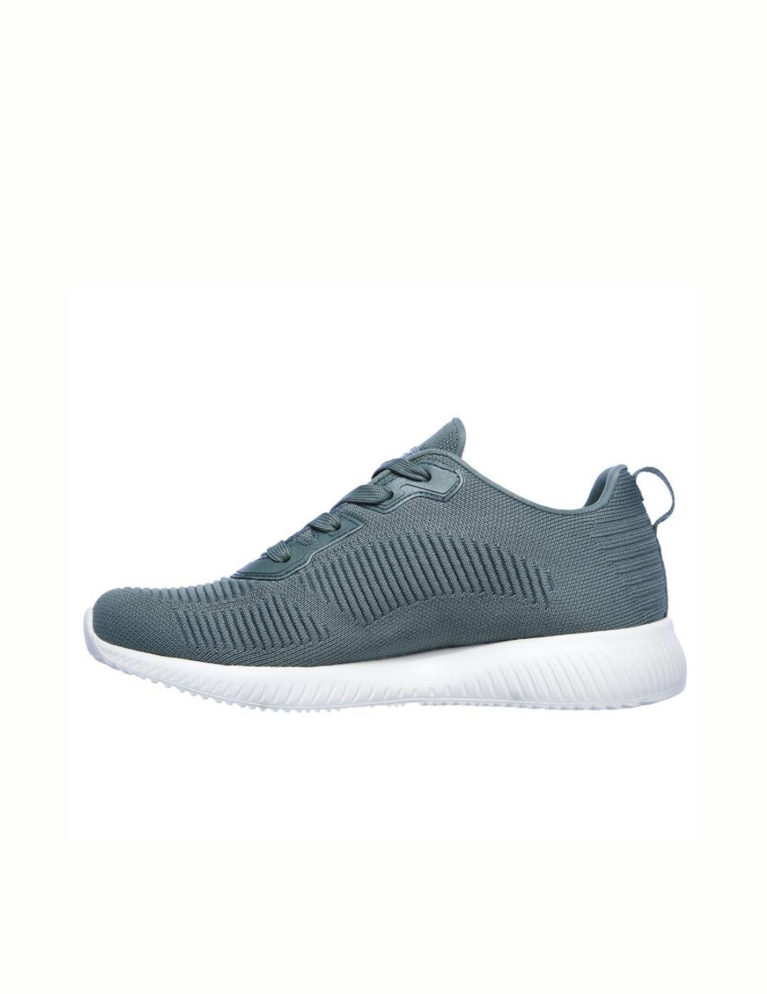 Zapatillas para Mujer Skechers Bobs squad touch talk  Verde 2/5