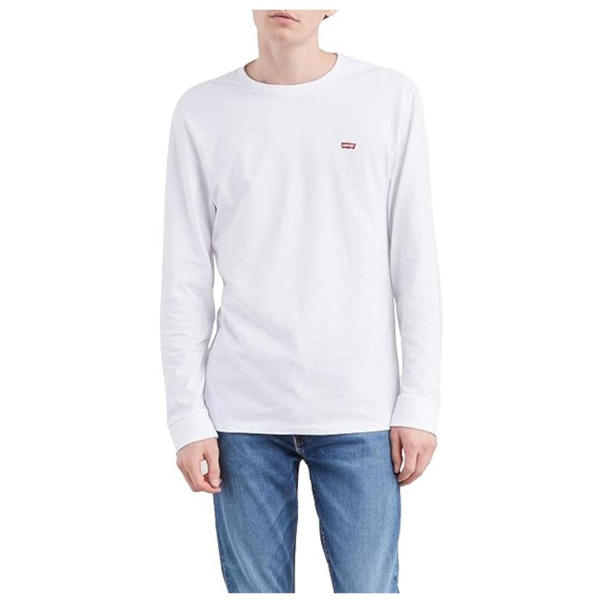Levi's - T-shirt Pour Homme Levi's Ls Rouge Ls Original Hm Tee Blanc - T-shirt Manches Longues - Blanc - Decathlon