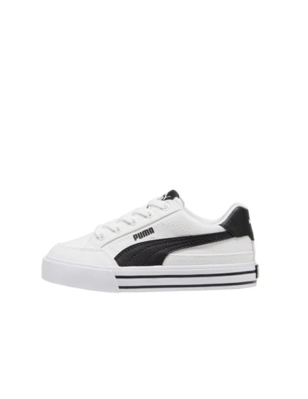 Zapatillas Puma Court classic lona ps Blanco 2/4