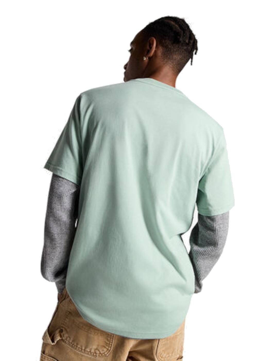 Camiseta para Hombre Converse Star chevron Azul 3/4