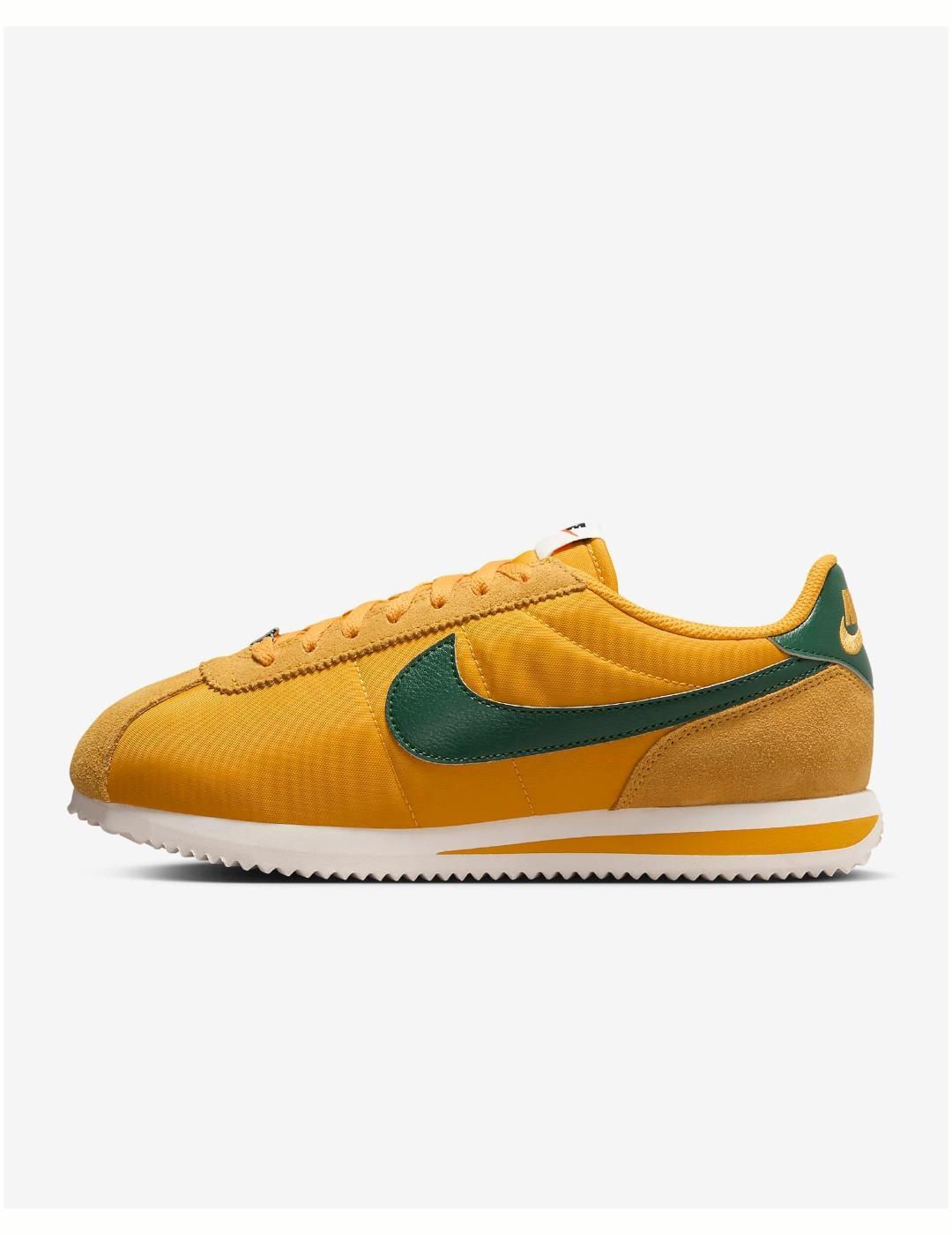 Nike Cortez Textile Yellow Ochre Gorge Green (Donna) 2/5