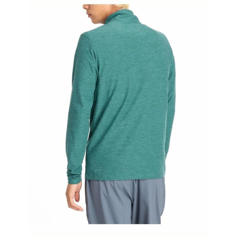 Camiseta para Hombre New balance Space dye 1/4 zip l/s  Verde