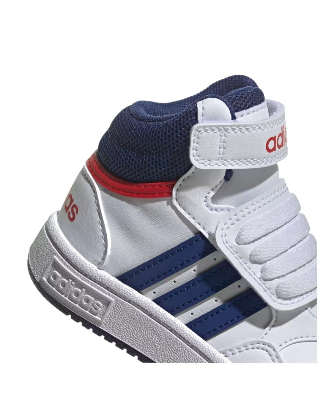 Zapatillas para Niño Adidas Hoops mid 3.0 ac Blanco 5/5