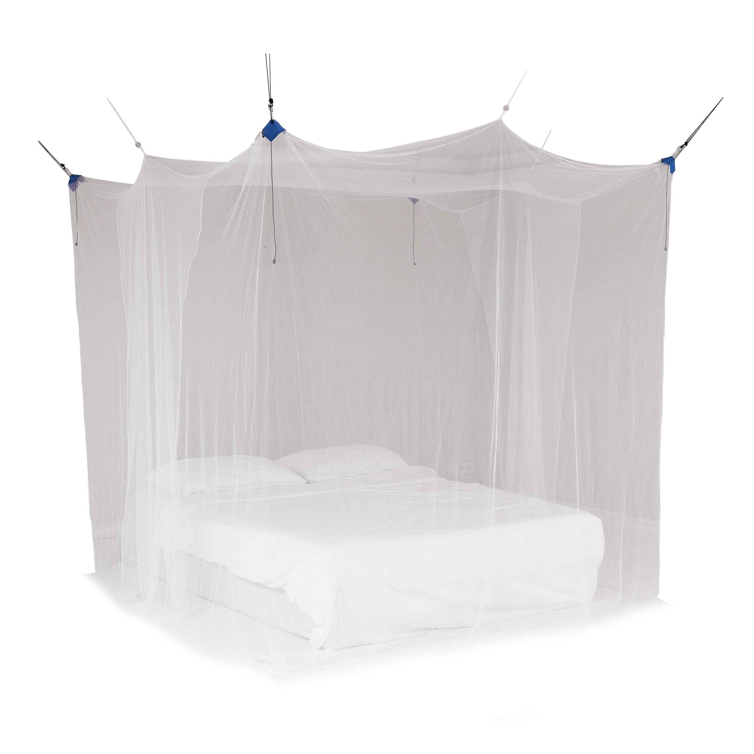 Travelnet - Moustiquaire De Voyage Box Xl - Pure- L220x L200x H200cm 2 Pers - Moustiquaire - Blanc - Taille Unique - Decathlon