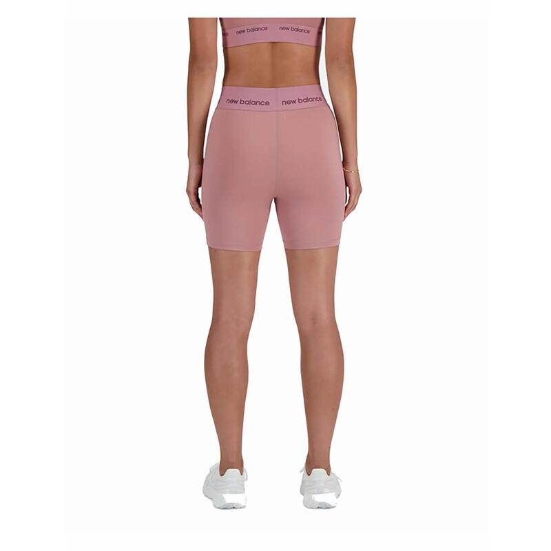 Malla short de running para Mujer New balance  sleek high rise sport  Rosa