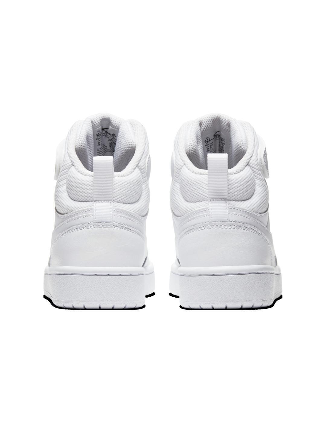 Chaussures pour enfant Nike Court borough mid 2 Blanc 4/5