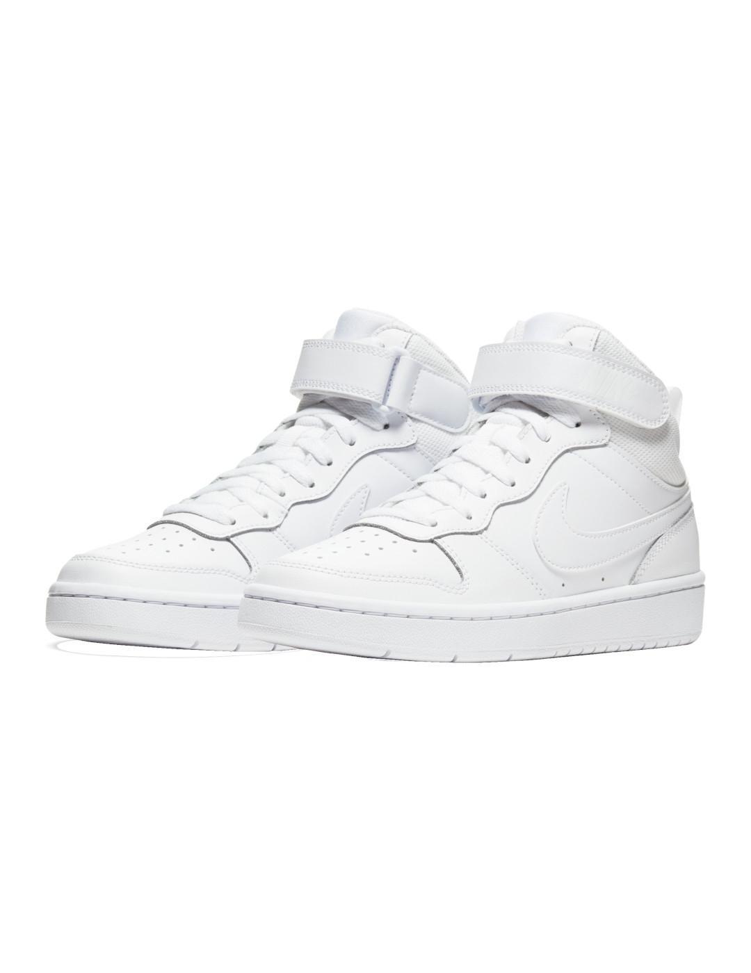 Chaussures pour enfant Nike Court borough mid 2 Blanc 2/5