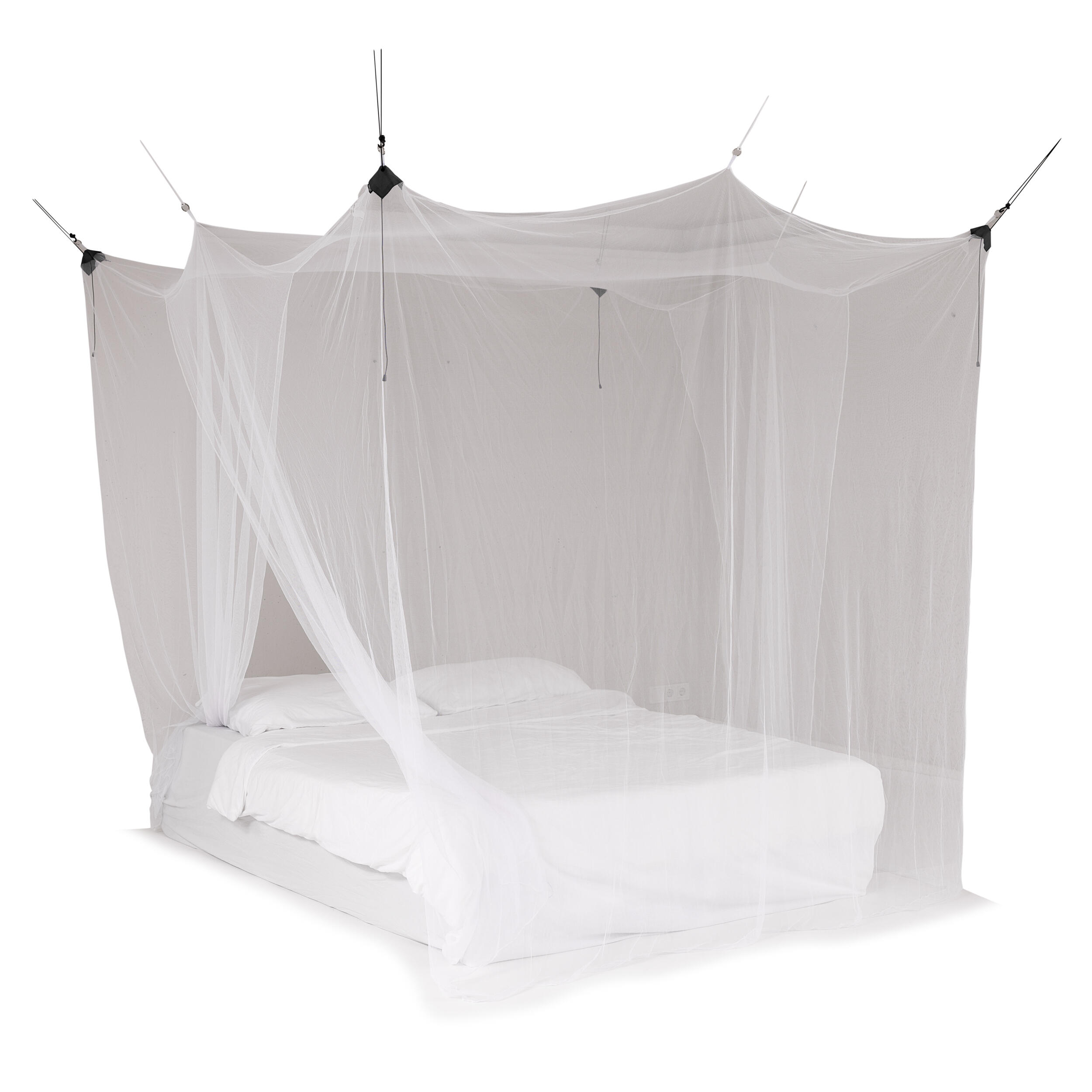 Travelnet - Moustiquaire De Voyage Box Xl - Imprégnée - L220x L200x H200cm 2 Pers - Moustiquaire - Blanc - Taille Unique - Decathlon