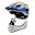 Casque Intégral Blanc-Bleu