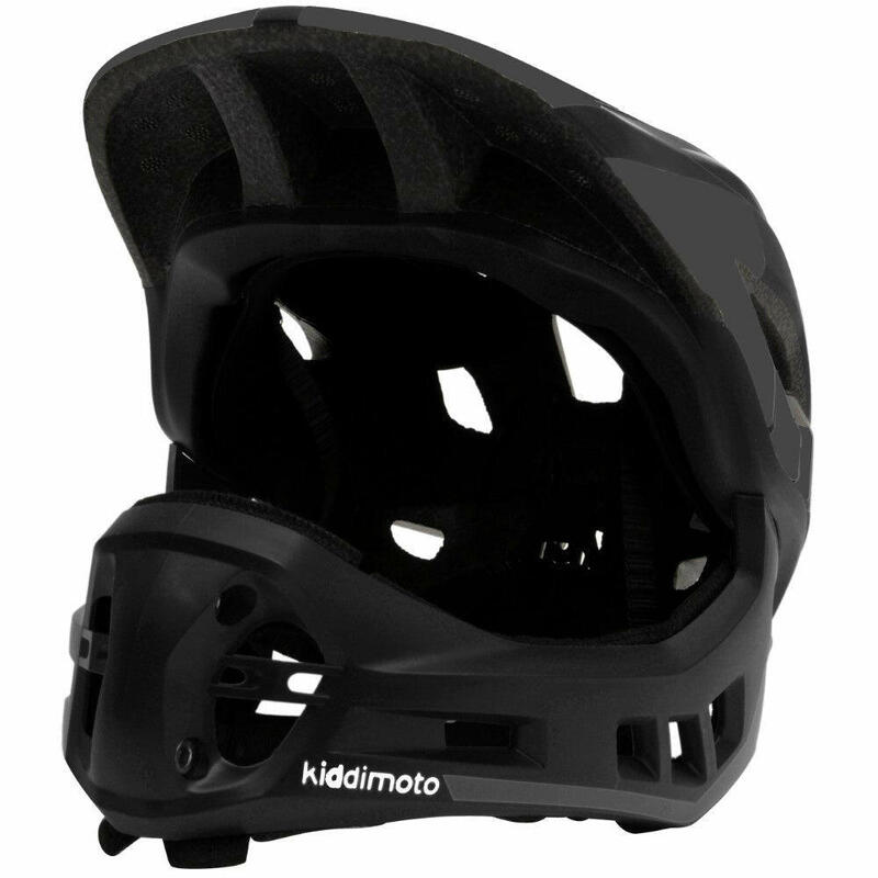 KIDDIMOTO Full Face helm Black-white
