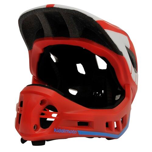 Full Face Helm Rood-Blauw 2/3