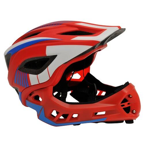 KIDDIMOTO Full Face helm Red-blue