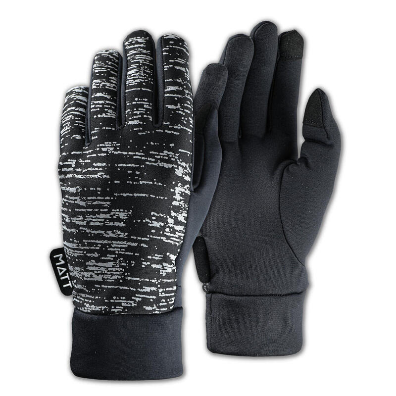 Guantes de running Tootex Warmrun Adulto Negro