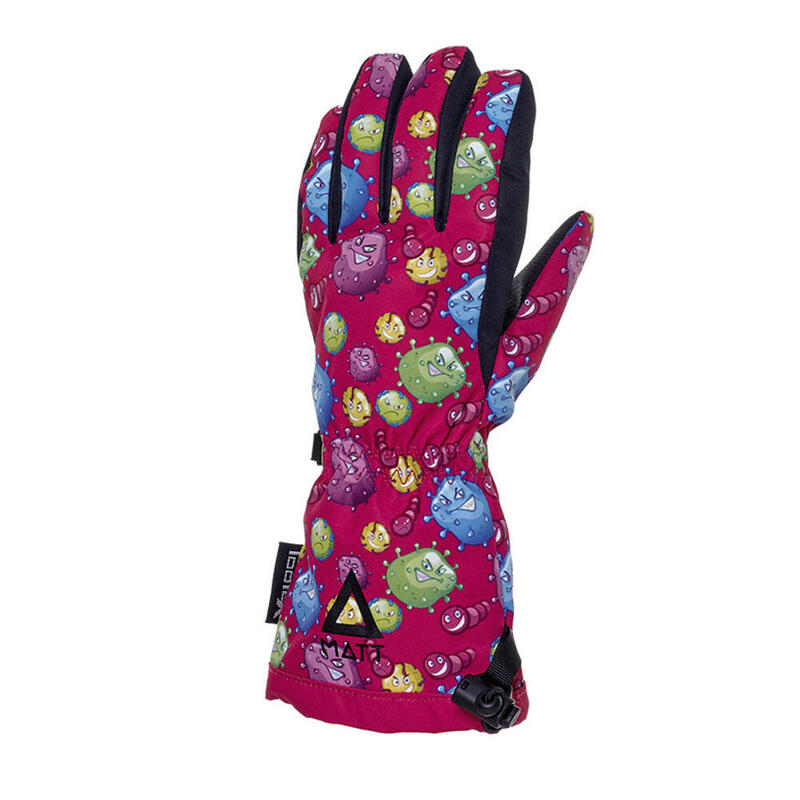 Guantes de esquí Tootex Bubble Monsters Kids Rosa