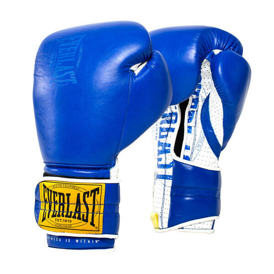 Everlast 1910 Guanti da Sparring Hook & Loop | Blu | 14-OZ
