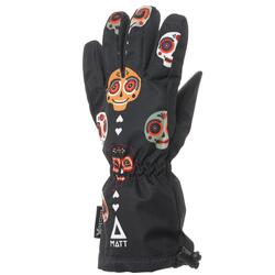 Guantes de esquí Tootex Awesome Skulls Kids Negro