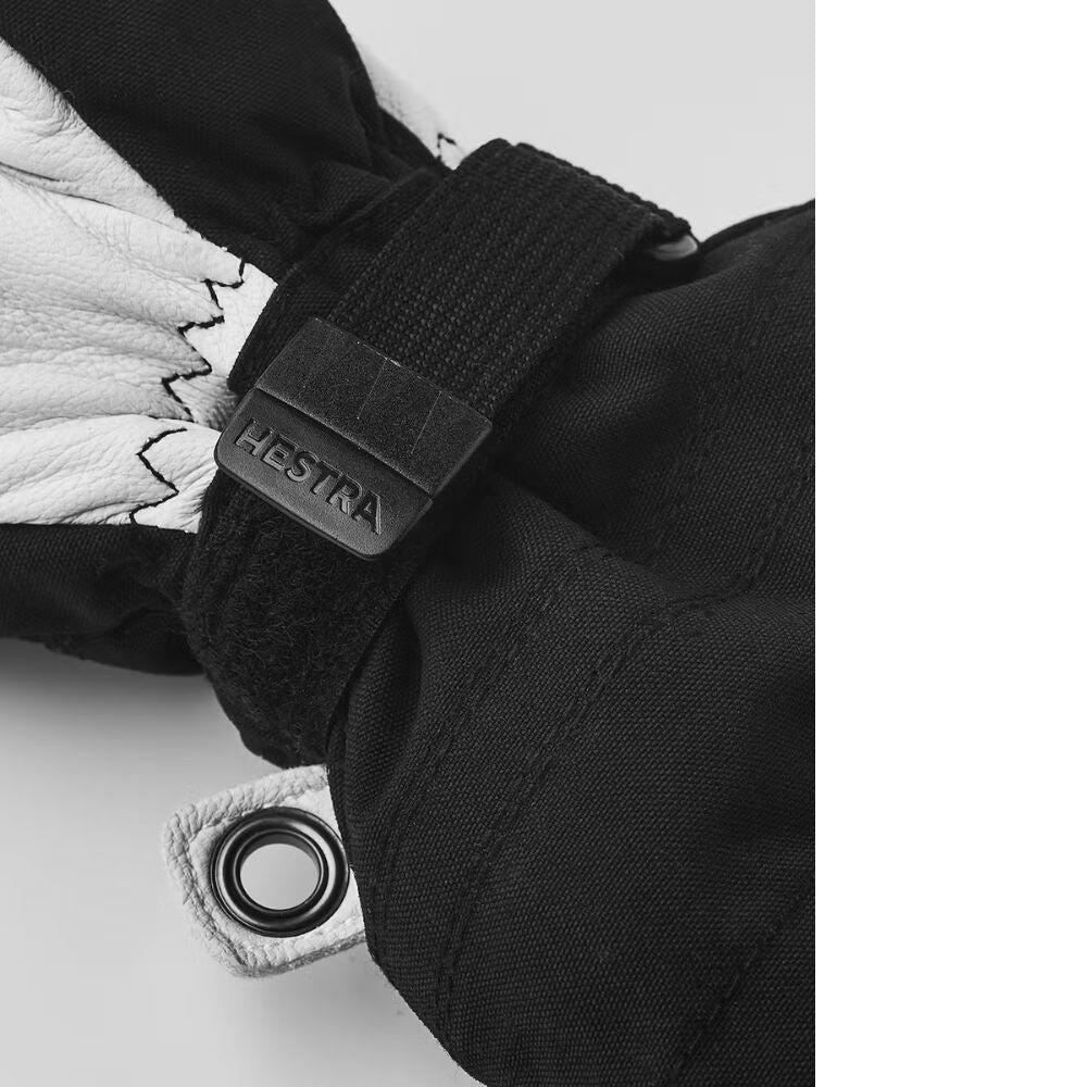 Hestra Army Leather Heli Jnr Ski Mittens - black (30561-100) 4/4