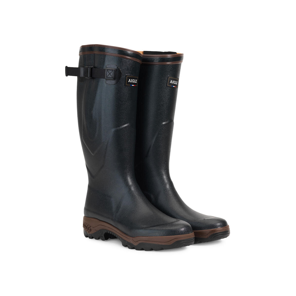Bottes de chasse PARCOURS VAR UNISEXE bleu - Aigle 2/7