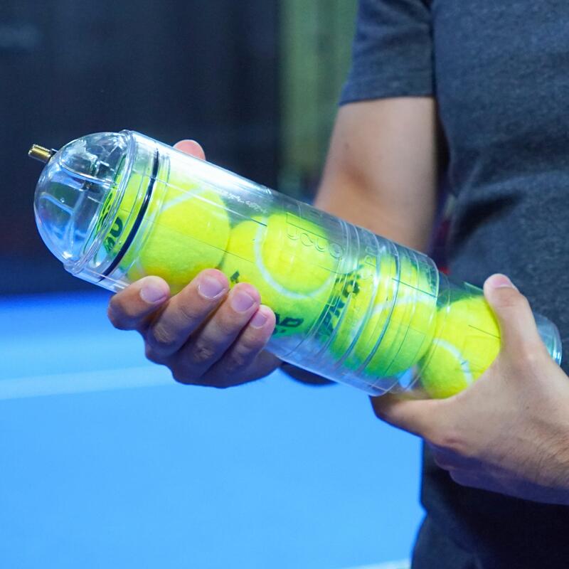 Presurizator pentru mingi de tenis și padel | TuboX4 Crystal (fără pompă)