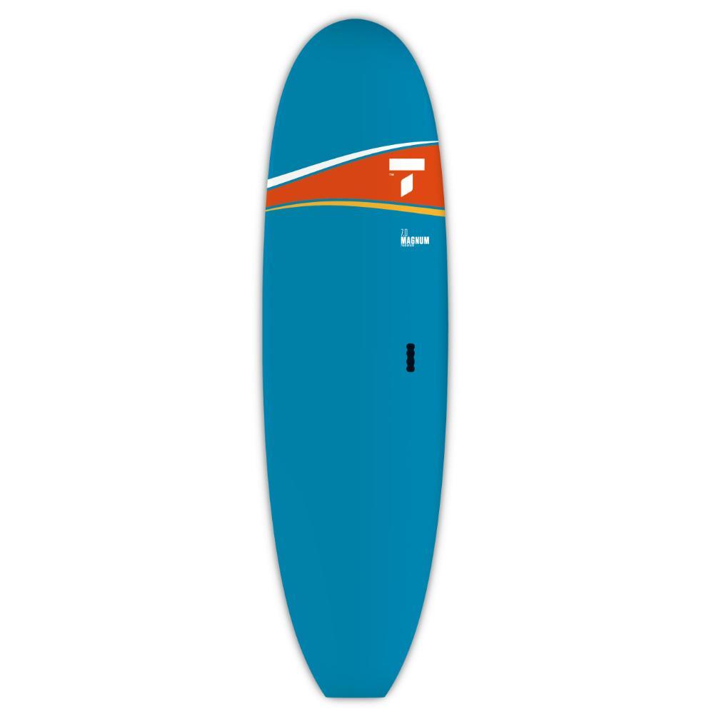 Tahe - Surf 7'0 Paint - Polyvalence Et Stabilité Pour Débutants À Intermédiaires - Planche De Surf - Bleu|jaune|orange - Decathlon