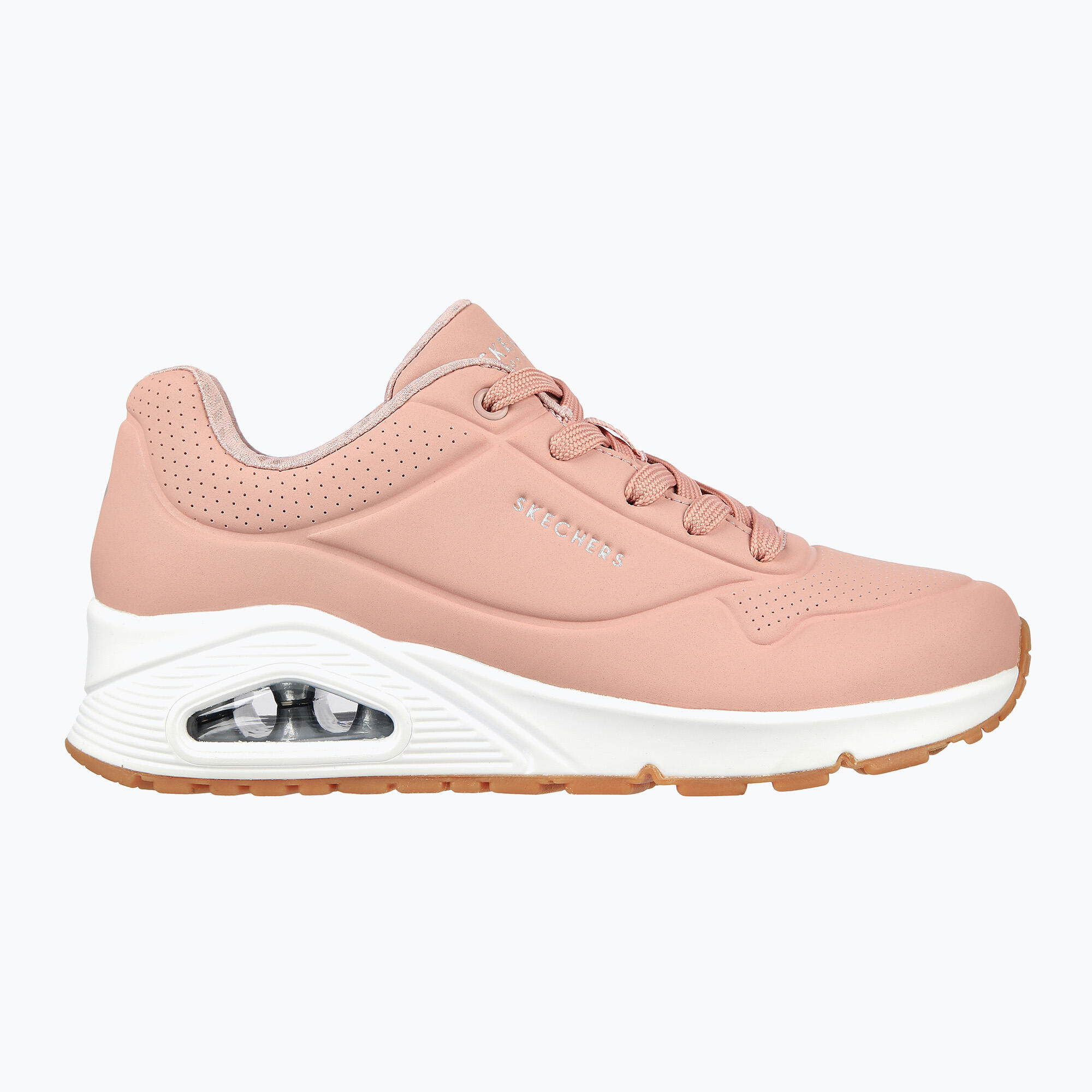 Scarpe lifestyle Skechers UNO Stand on Air rosa da donna 2/7