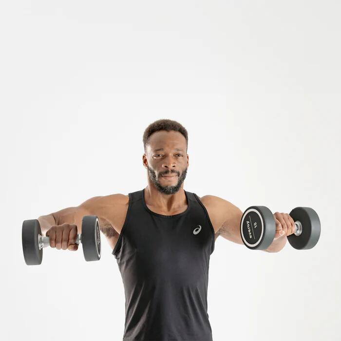 Mancuernas élite pu evergy 50kg par dumbbell cross training 5/5