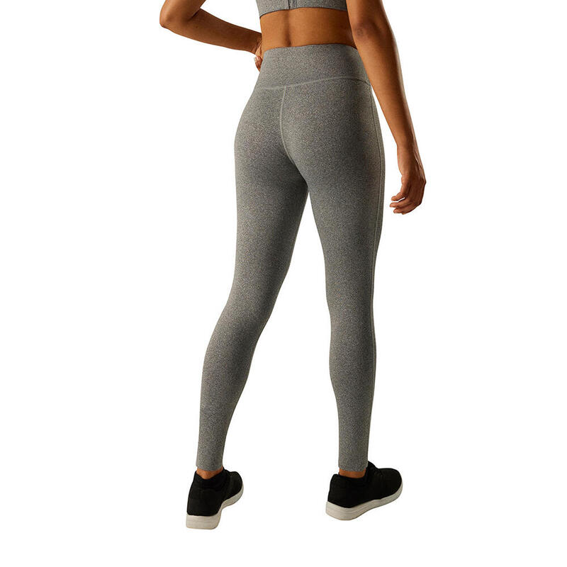 Leggings deportivos vientre plano gris