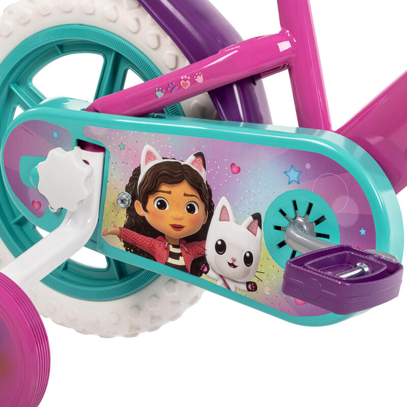 Vélo enfant 12" Huffy La maison magique de Gabby avec panier – 3 à 5 ans
