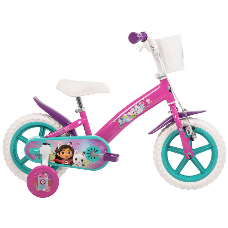 Vélo enfant 12" Huffy La maison magique de Gabby avec panier – 3 à 5 ans