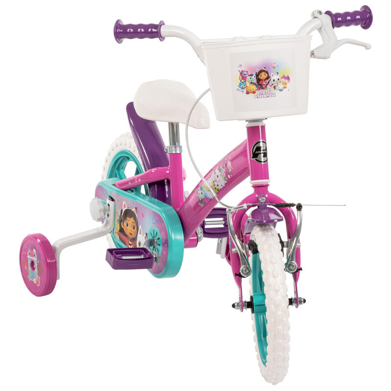 Vélo enfant 12" Huffy La maison magique de Gabby avec panier – 3 à 5 ans