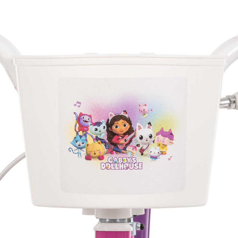 Vélo enfant 12" Huffy La maison magique de Gabby avec panier – 3 à 5 ans