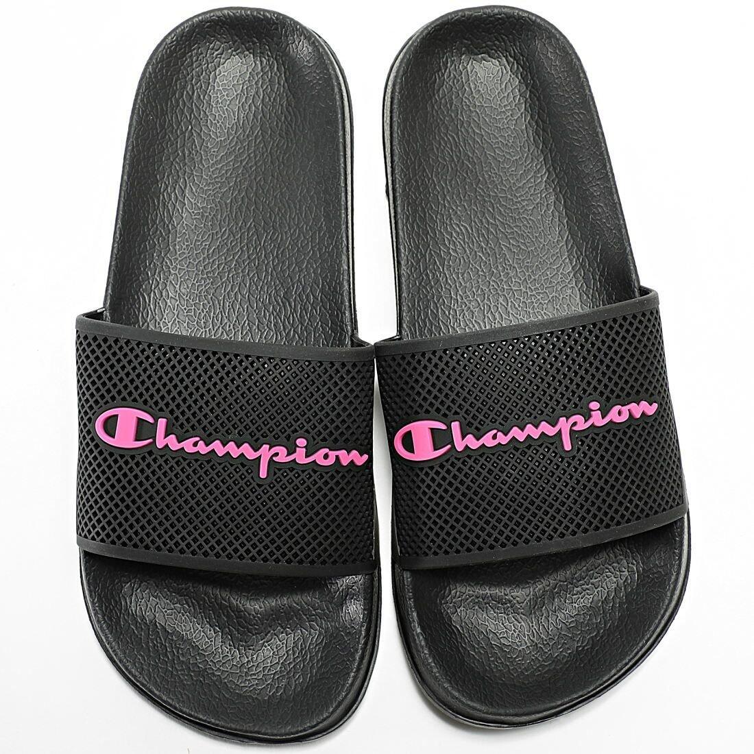 Tongs de piscine unisexe Champion Daytona Slide, noires 4/7