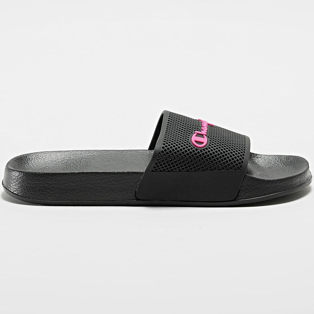 Tongs de piscine unisexe Champion Daytona Slide, noires 3/7