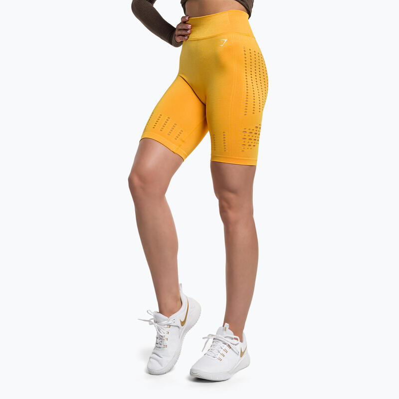 Pantalón corto de entrenamiento Gymshark Flawless Shine Seamless para mujer